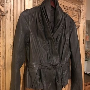 All Saints real or genuine Leather Jacket